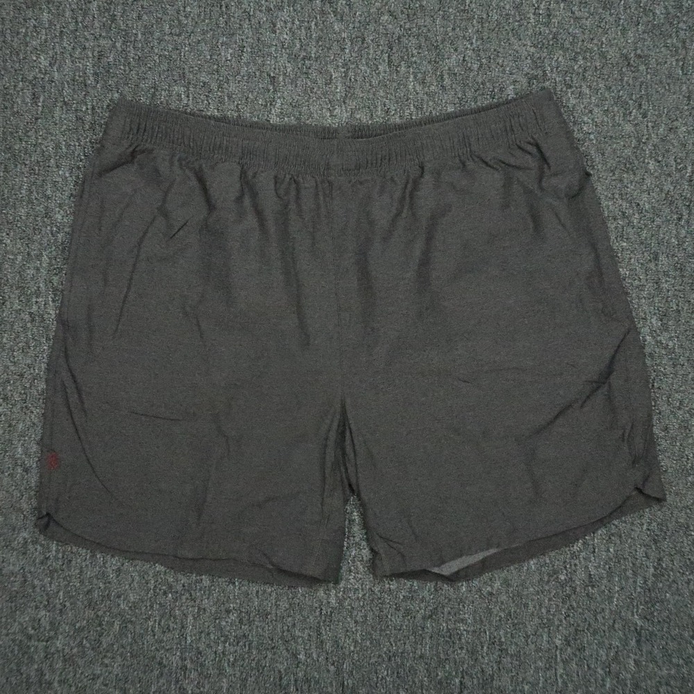 Rhone Shorts Mens XL Gray Guru Performance Athletic Zip Pocket Gym Training